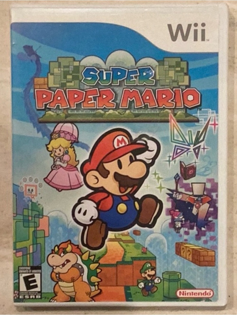 Super Paper Mario Nintendo Wii Game CIB Tested